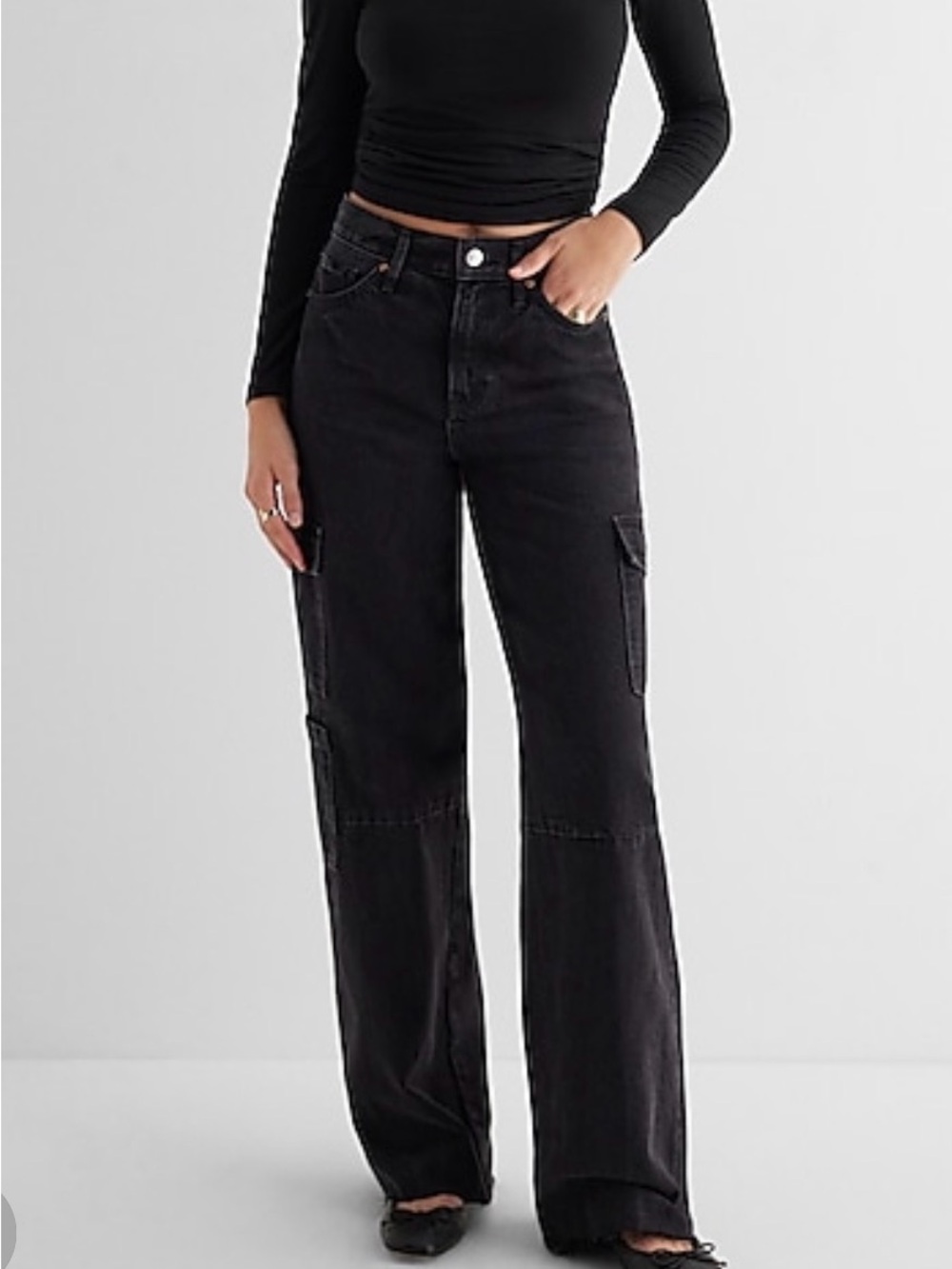 Express wide leg high waist Cargo Pants